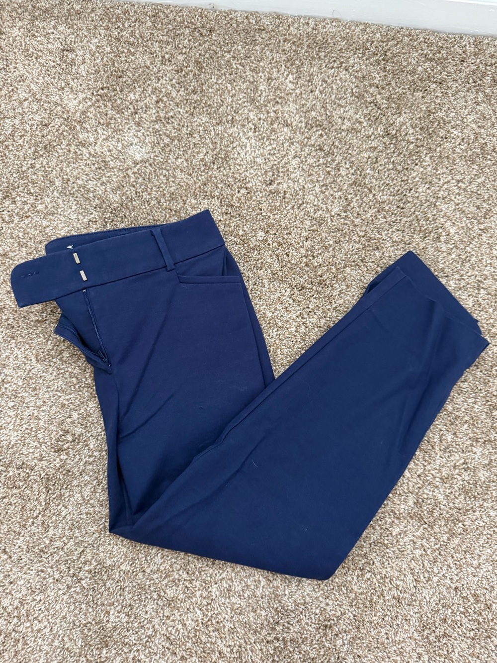 Women’s Navy Slim Ankle Work Pants